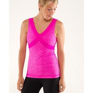 Lululemon Wrap Tank Paris Pink Size 2